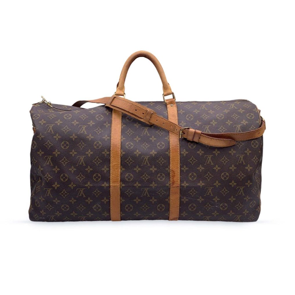 Louis Vuitton - Monogram Keepall Bandouliere 60 Travel Bag M41412 - Bolso duffle de lona #1.1