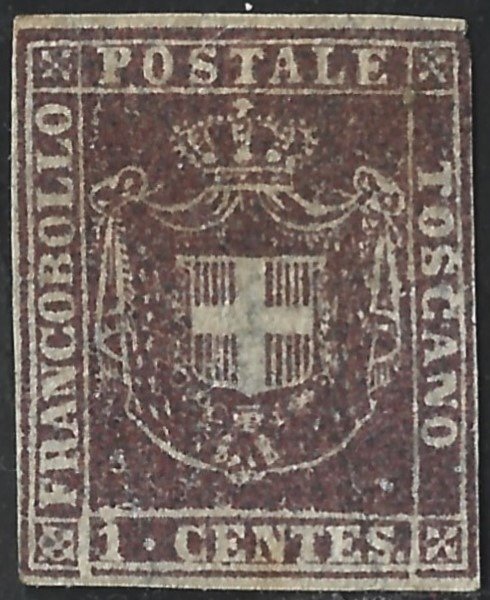 Αρχαία ιταλικά κράτη -  Τοσκάνη 1860 - MLH - Sassone 17b #1.1