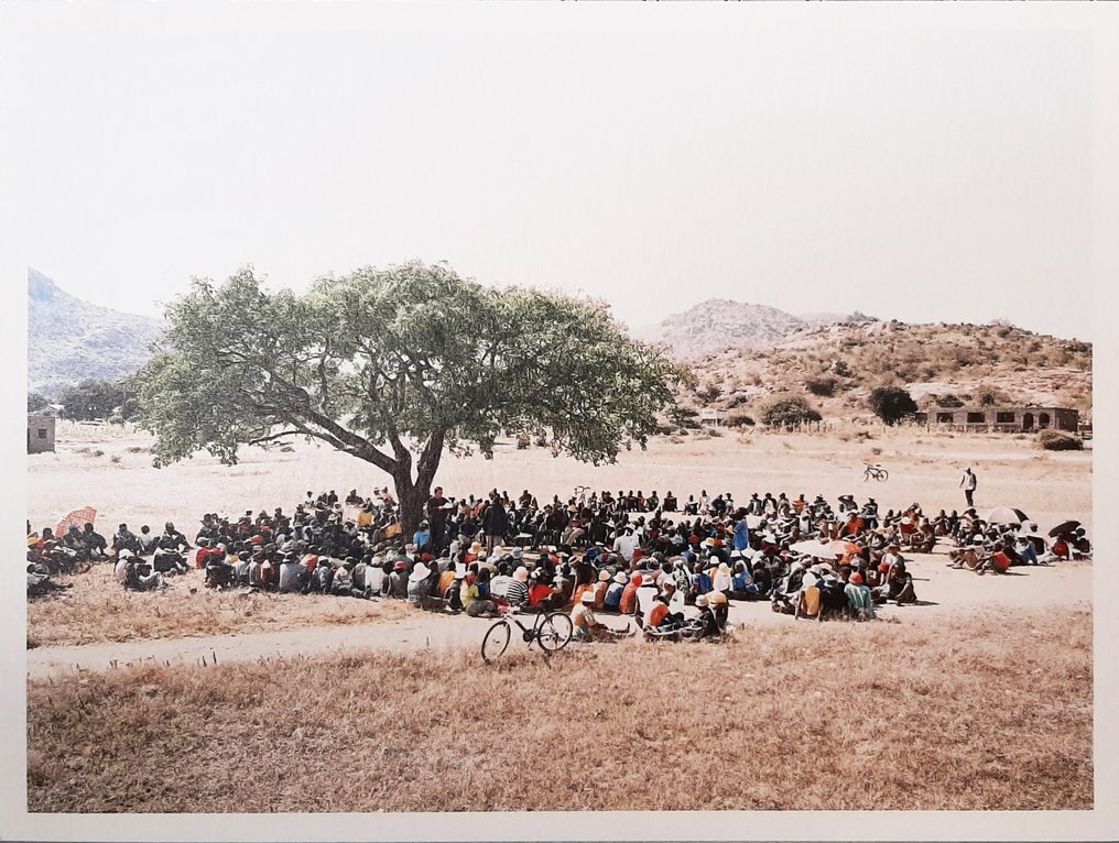 David Goldblatt - A consultation between the Mohlohlo farming community and their lawyers, Richard Spoor and Steven #1.0