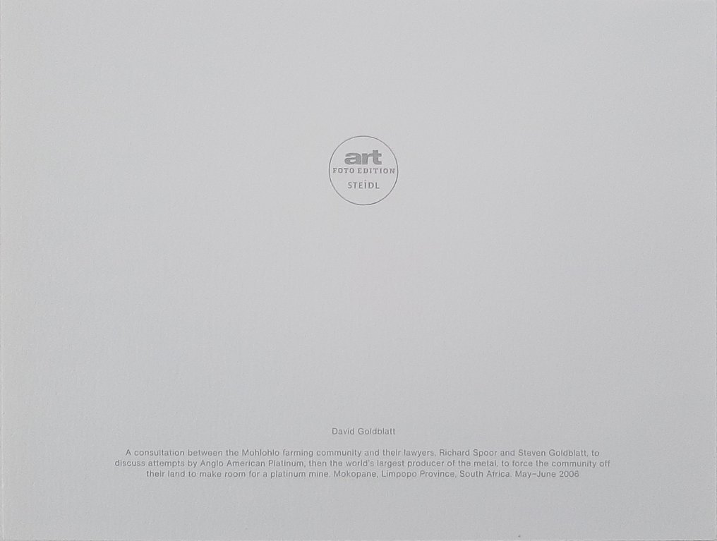 David Goldblatt - A consultation between the Mohlohlo farming community and their lawyers, Richard Spoor and Steven #1.0