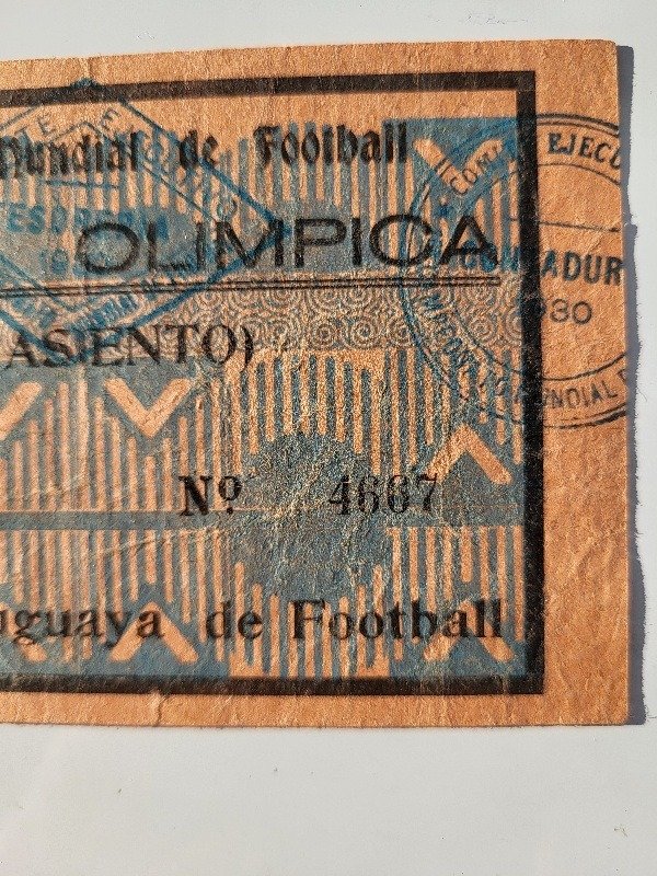 Argentina - USA (6:1) - Campeonato Mundial de fútbol - 1930 - Ticket  #2.2