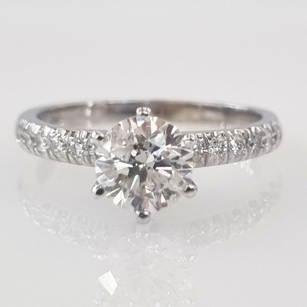Förlovningsring Vittguld Diamant  (Natural)  #3.2
