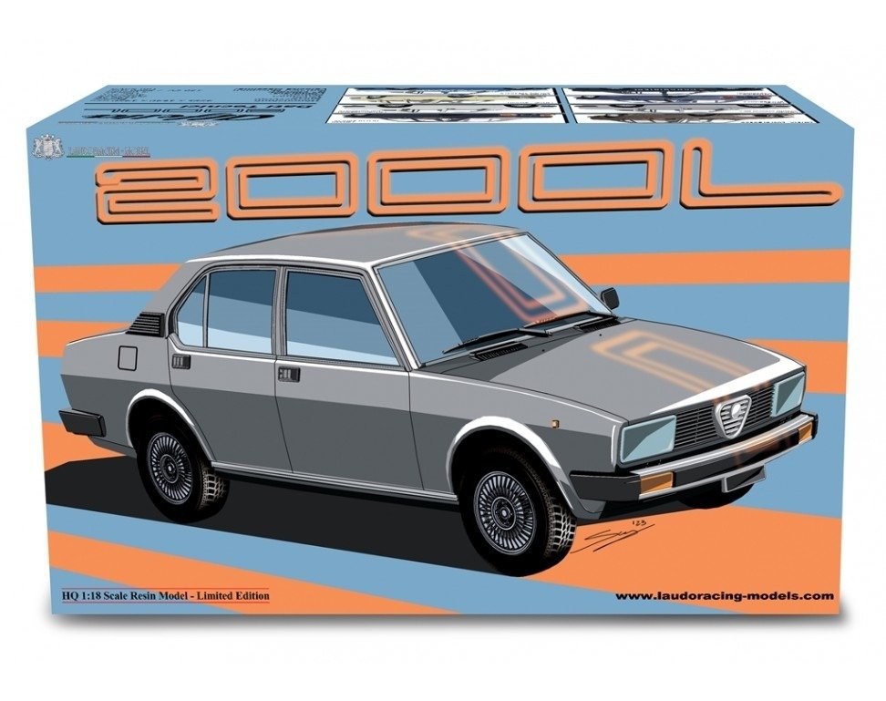 Laudoracing 1:18 - Model sedan - Alfa Romeo Alfetta 2.0L 1978 beige - LM154F #2.1