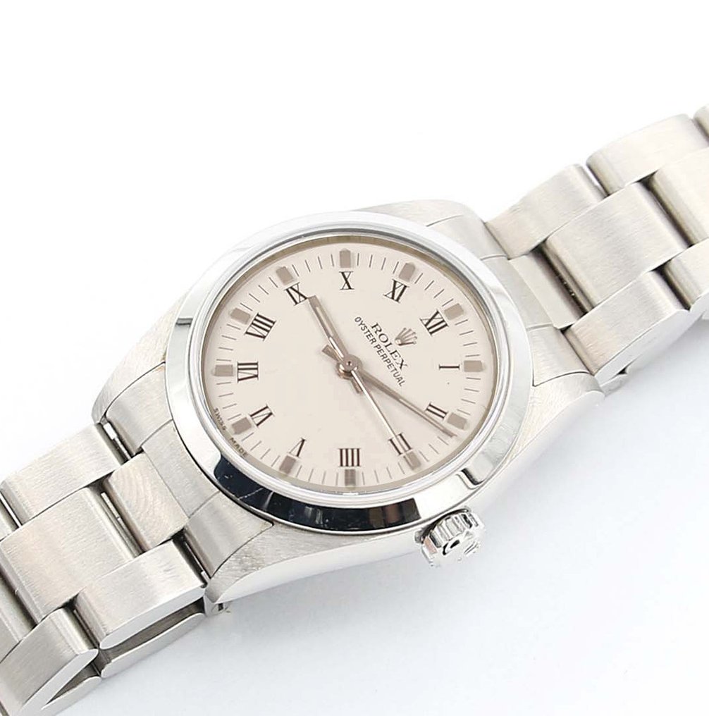Rolex - Oyster Perpetual - White Roman - 67480 - Unisex - 2000-2010 #1.2