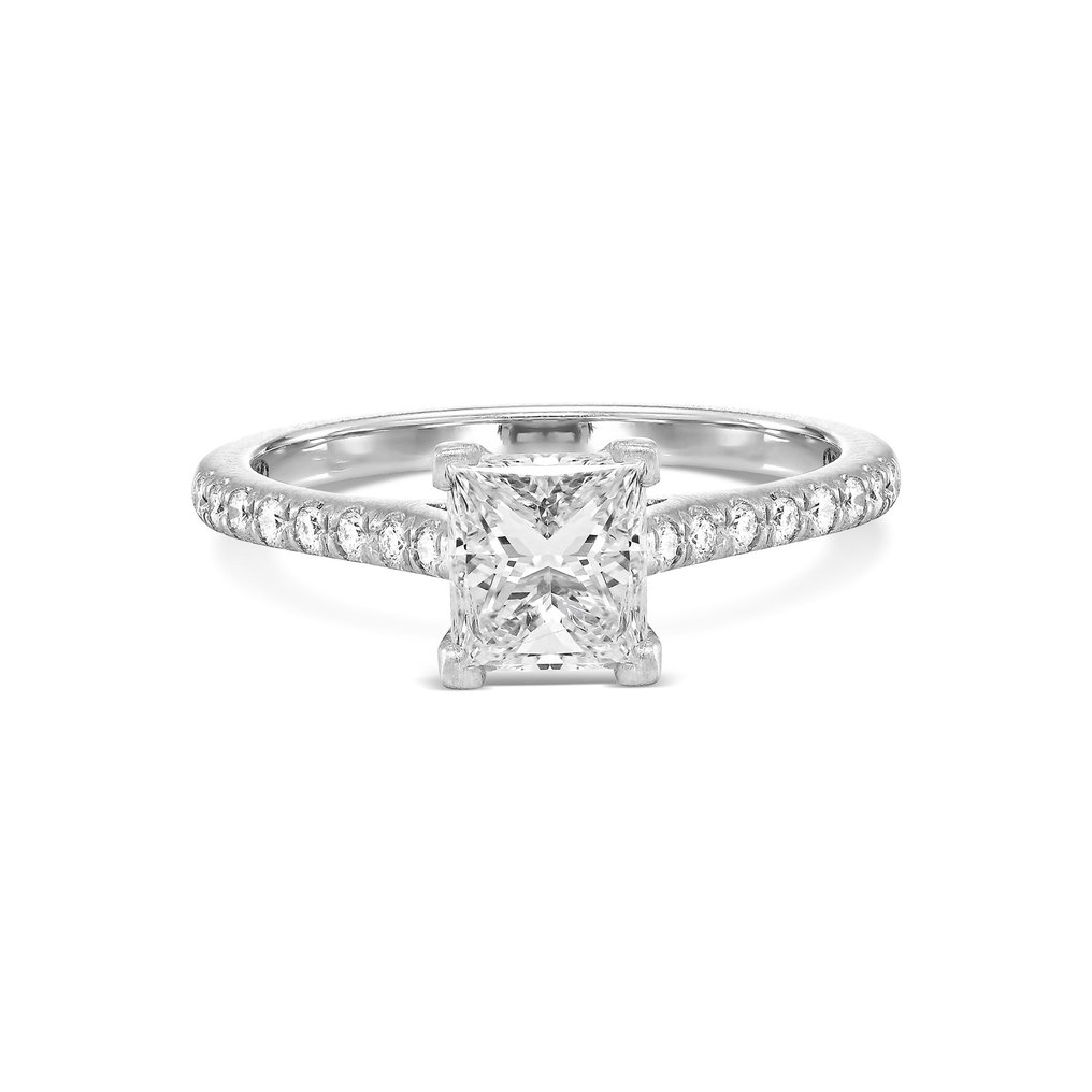 Statement δαχτυλίδι - 18 καράτια Λευκός χρυσός - 1.56ct. tw. Διαμάντι (Ενισχυμένης καθαρότητας) - Διαμάντι #1.0