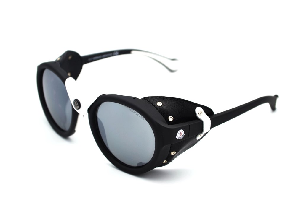 Moncler - ML0046 02C - Exclusive Leather Design - Black Acetate - Unused & *New* - Okulary przeciwsłoneczne #3.2