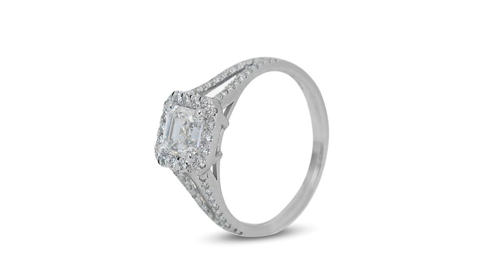 Δαχτυλίδι Λευκός χρυσός Διαμάντι - Διαμάντι #3.1