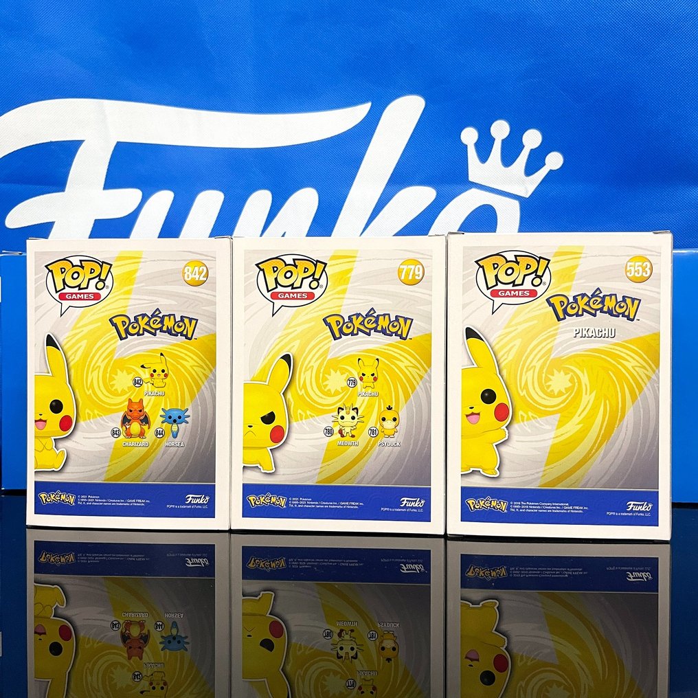 Funko Pop!  - Action figure Pokemon Pikachu Collection #553 #779 #842 - Vietnam #1.2
