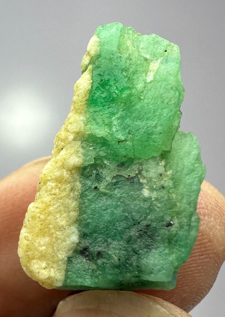 Smaragd Kristall - Höhe: 24 mm - Breite: 13 mm- 5.5 g - (1) #2.1
