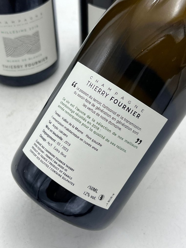 2018 Thierry Fournier, Blanc de Blancs - 香槟地 - 3 Bottles (0.75L) #2.1