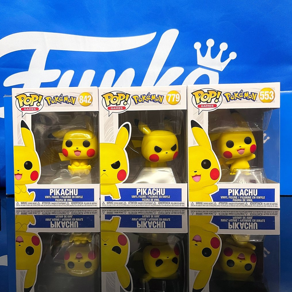 Funko Pop!  - Akció figura Pokemon Pikachu Collection #553 #779 #842 - Vietnám #1.1