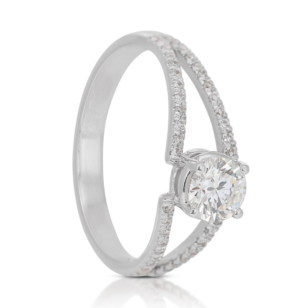 Inel Aur alb Diamant - Diamant  #2.1