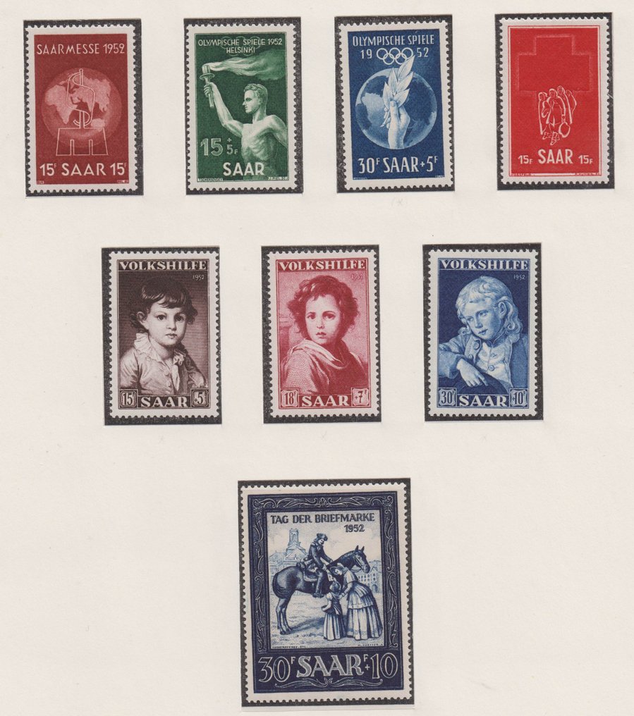 Saarland 1952/1959 - Complete clean collection within the specified period. #1.0
