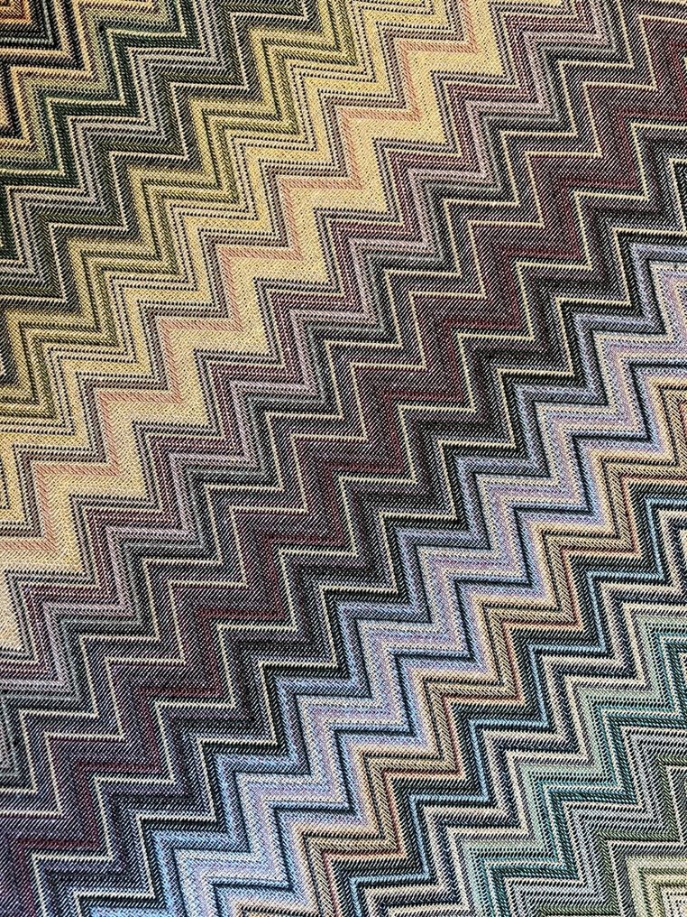 Zigzag damask fabric pastel multicolor - Textile  - 2,8 m - 2,4 m #1.0