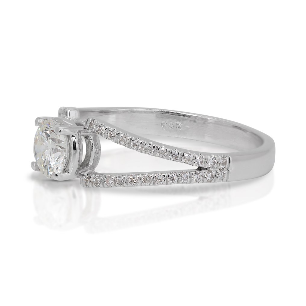 Ring Vittguld Diamant - Diamant  #1.2