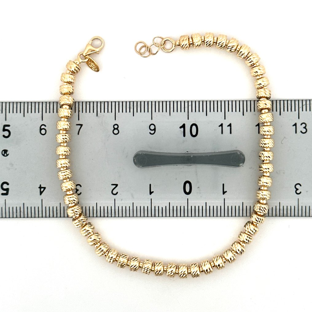 Handmade - Bracelet - Rondelle - 6.4 g - 18 kt. Yellow gold #4.3