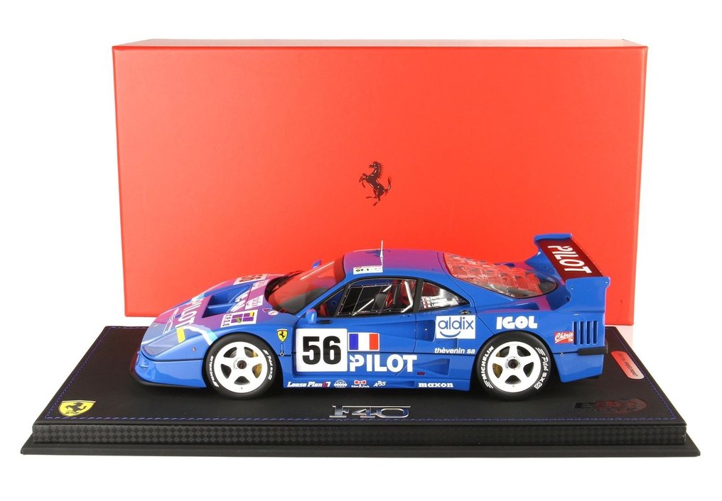 BBR 1:18 - Σπορ αυτοκίνητο μοντελισμού - Ferrari F40 LM Team Pilot Racing 24h Le Mans 1996 #56 - P18139H #1.0