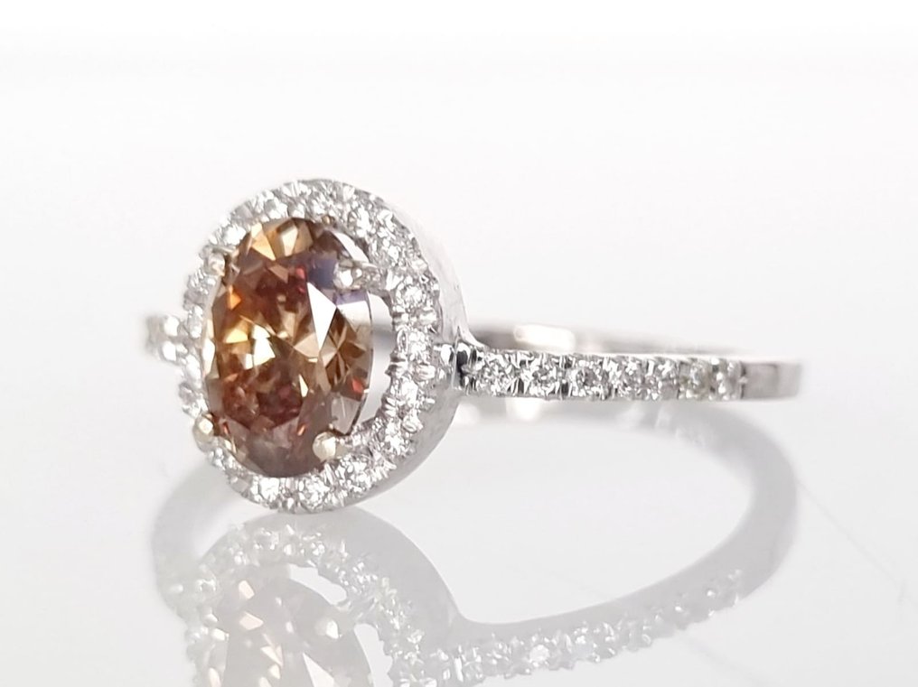 Cocktail-ring Vittguld Diamant  #3.1
