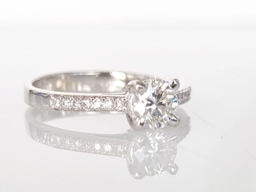Anel de noivado Ouro branco Diamante #2.1