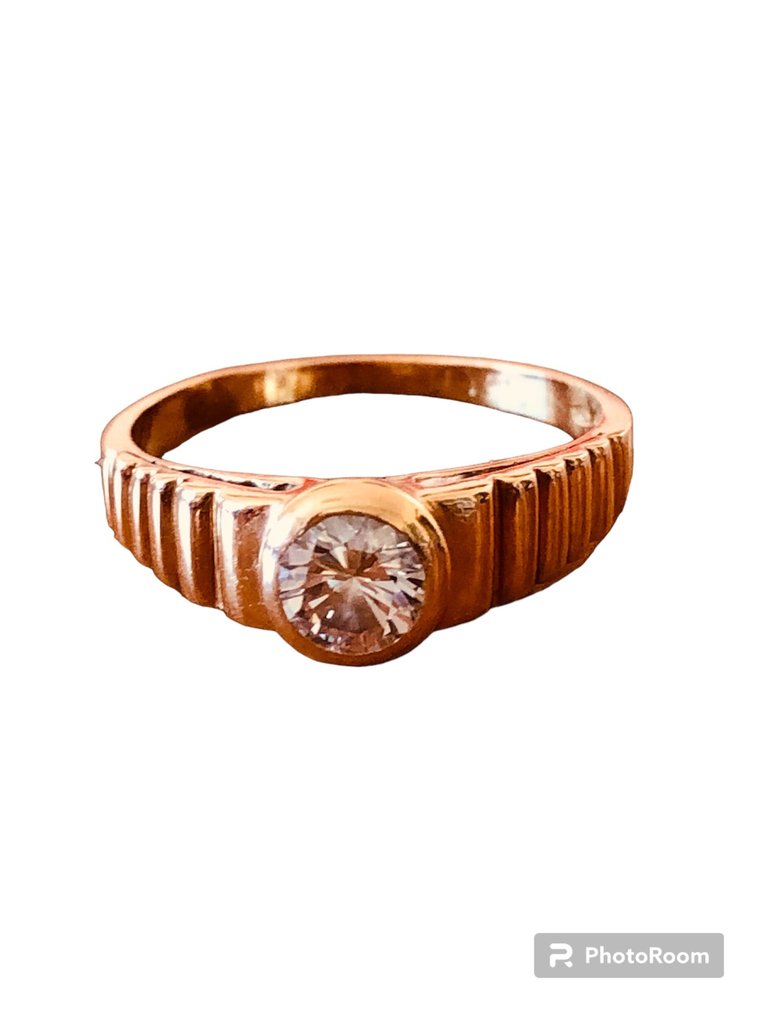訂婚戒指 - 18 克拉 黃金 鉆石 #2.1