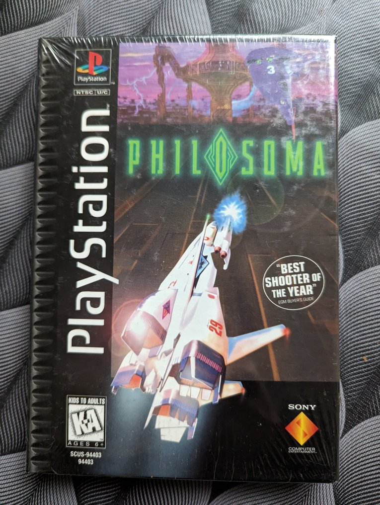 Sony - PlayStation 1 (PS1)-  Philosoma - shmup - Rare long box - Joc video - Sigilat, în cutia originală #1.1
