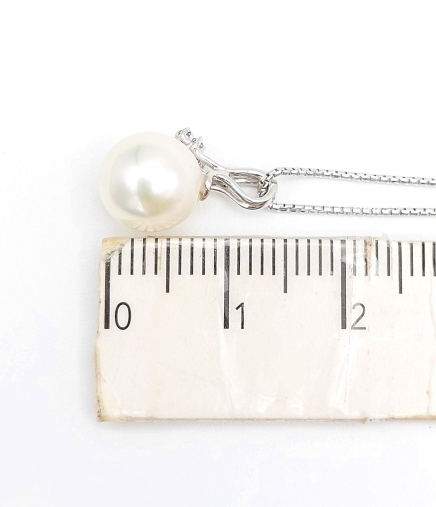 Necklace White gold Pearl - Diamond #2.3