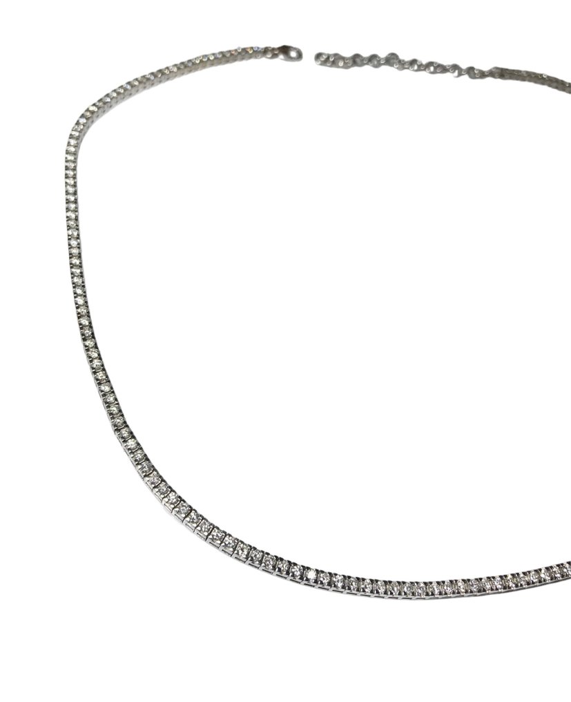 Pala Diamond Co. - Halskette - 18 kt Weißgold Diamant  (Natürlich) #2.1