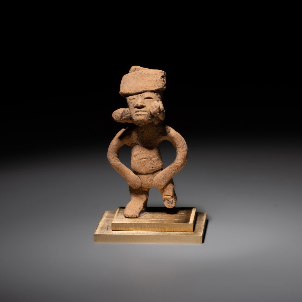 墨西哥的特奥蒂瓦坎 Terracotta 青铜雕像，古典时期，公元200年至700年。高5.3厘米。西班牙进口许可证。 #1.0