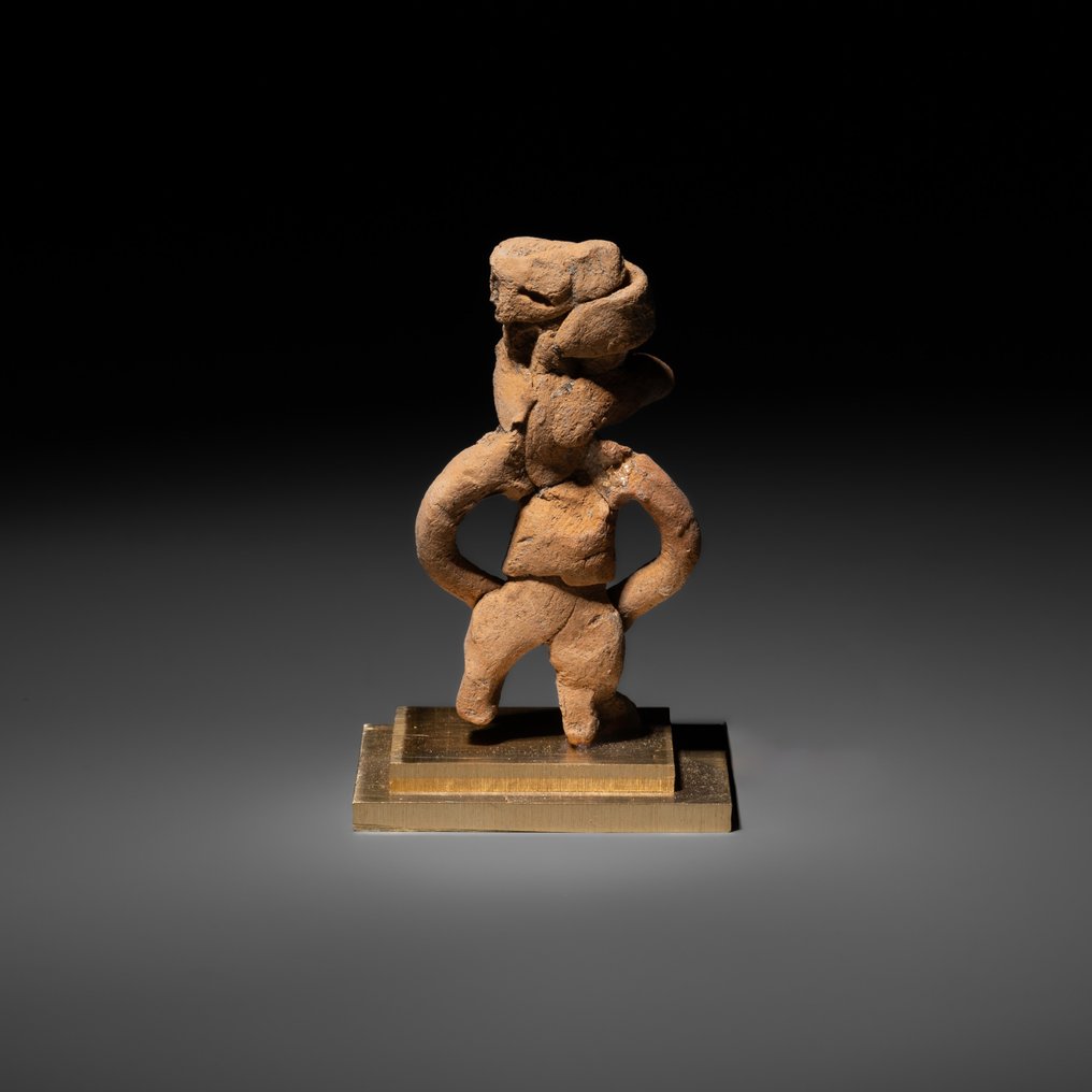 墨西哥的特奥蒂瓦坎 Terracotta 青铜雕像，古典时期，公元200年至700年。高5.3厘米。西班牙进口许可证。 #3.2