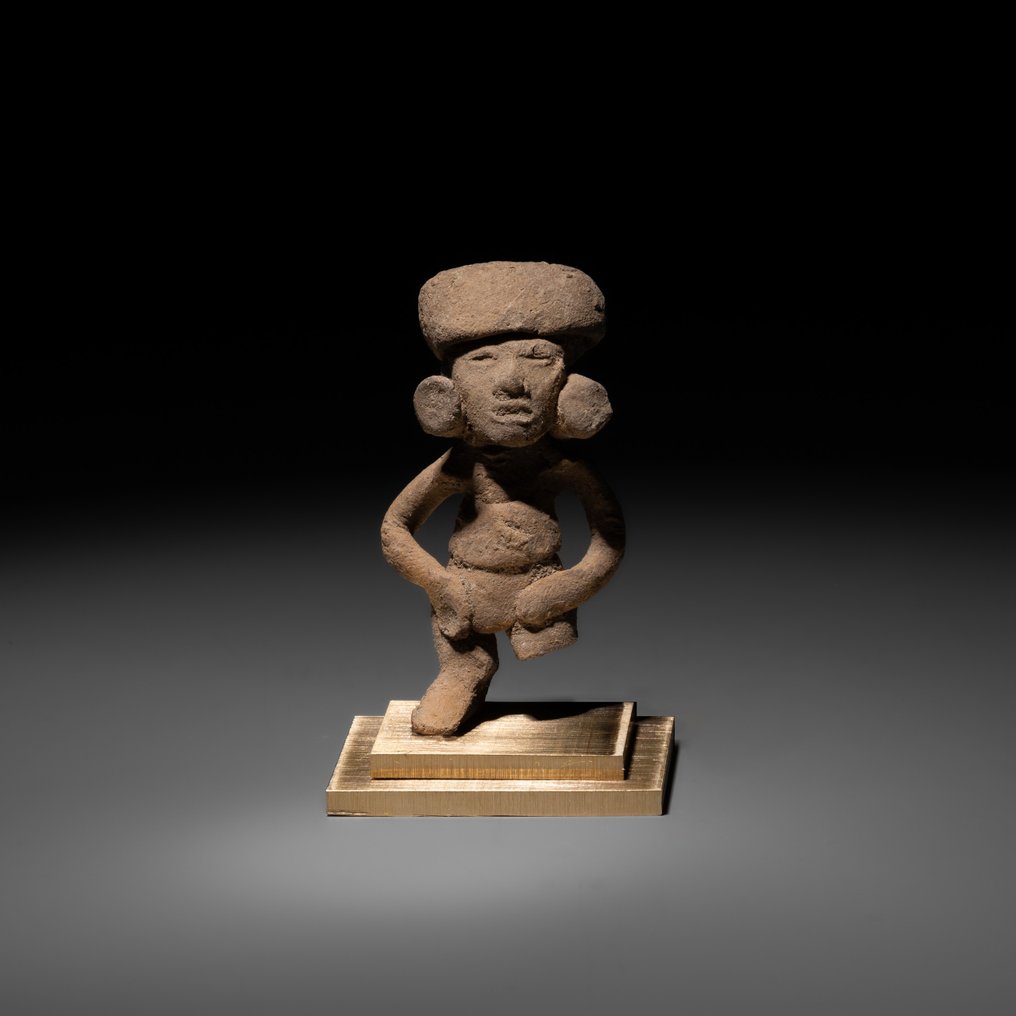 Teotihuacan, Mexico Terrakotta Figur, klassisk periode, 200 - 700 e.Kr. 5,5 cm høyde. Spansk importlisens. #1.0