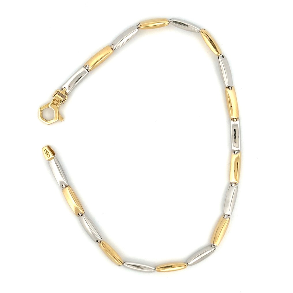 Bracciale “Maistrello” - 4,7 gr - 21 cm - 18 Kt - Bracelet - 18 kt. White gold, Yellow gold #2.1