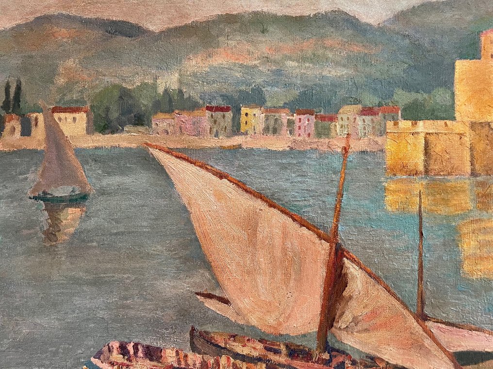 Paul Louis Guilbert (1886-?) - Le Port de Colioure #3.1