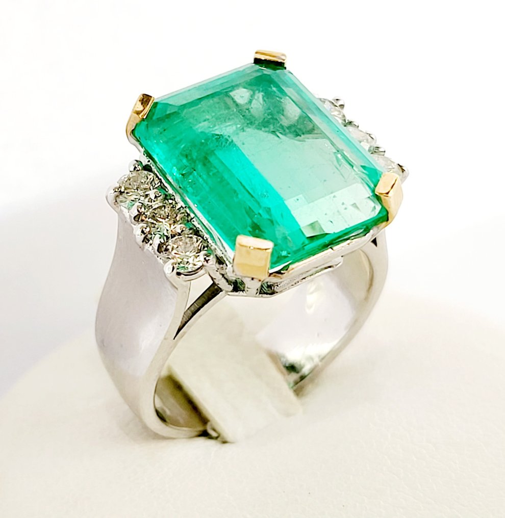 Ring Smaragd - Diamant #1.1