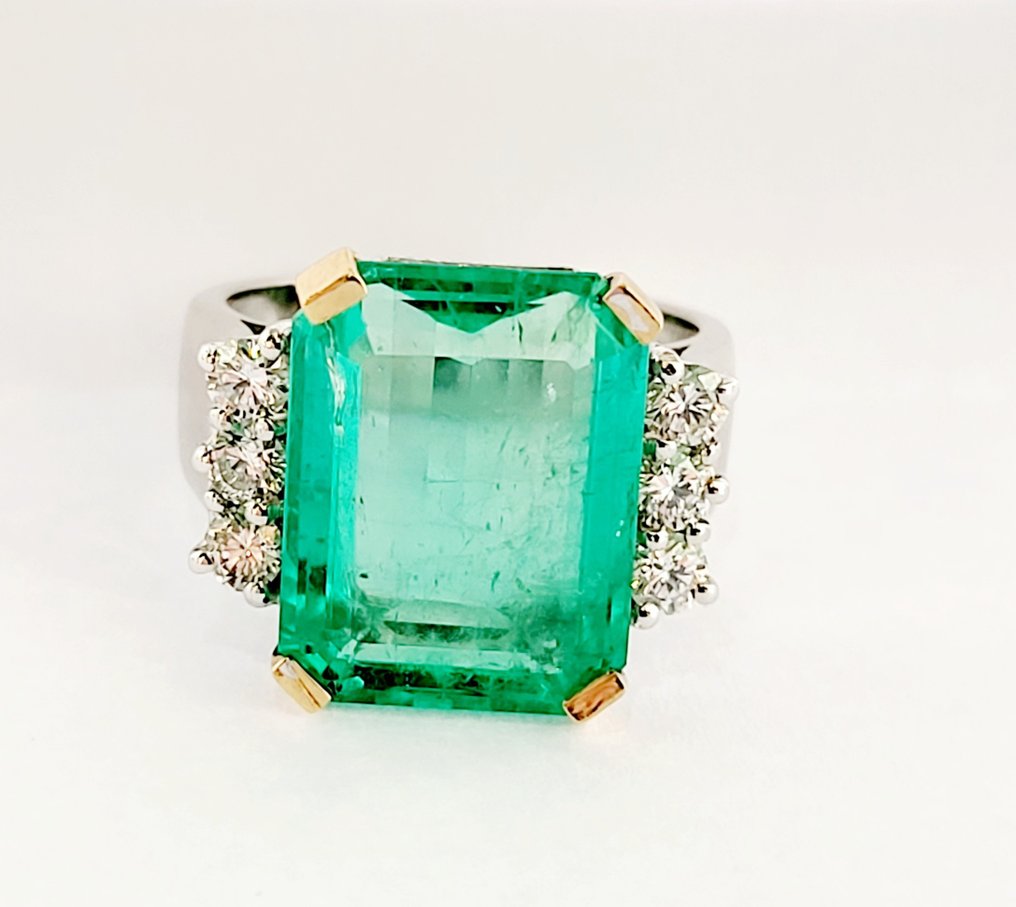 Ring Smaragd - Diamant #2.1