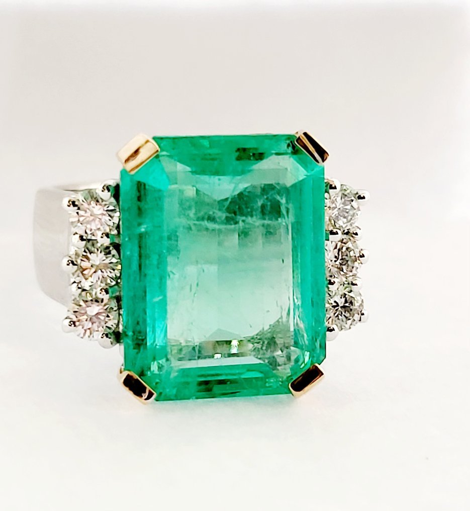 Ring Smaragd - Diamant #1.2