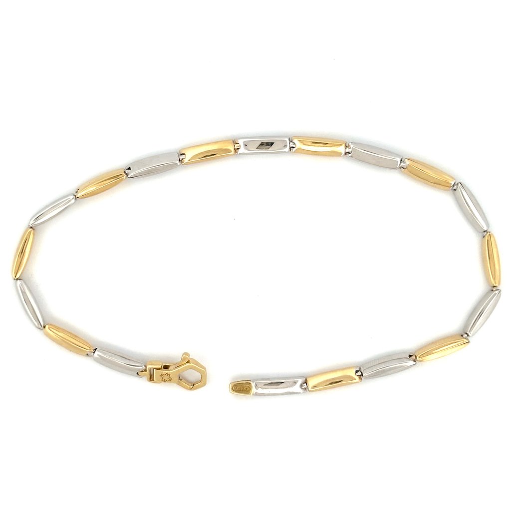 Bracciale “Maistrello” - 4,7 gr - 21 cm - 18 Kt - Bracelet - 18 kt. White gold, Yellow gold #1.1