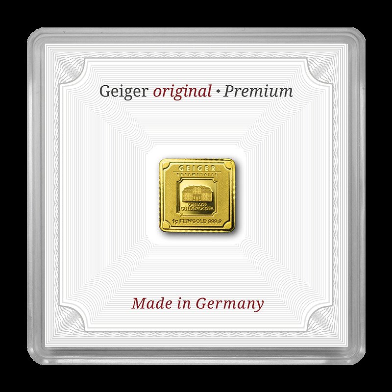 1 gram - Gold - Geiger  (No Reserve Price) #1.1