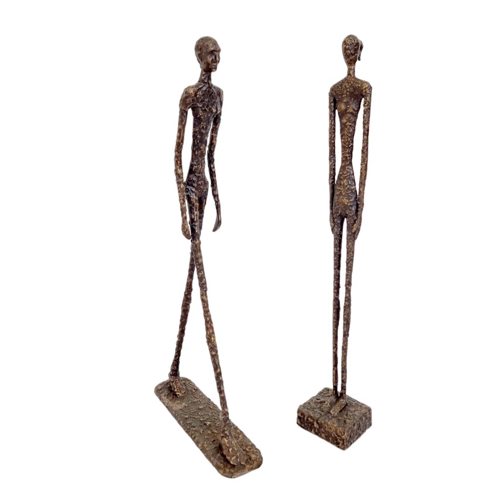 Figurine - Walking men (2) - Bronze #1.1
