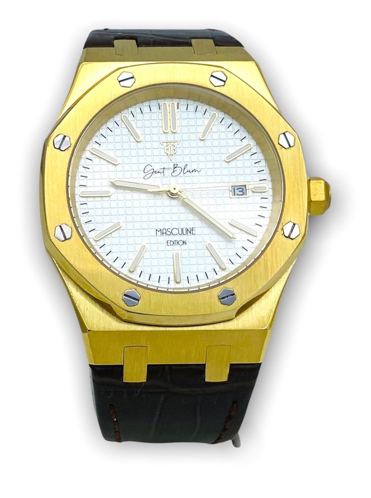 GB Watches - Masculine Edition BROWN-WHITE-GOLD - masculine edition - 沒有保留價 - 男士 - 2025 #2.1