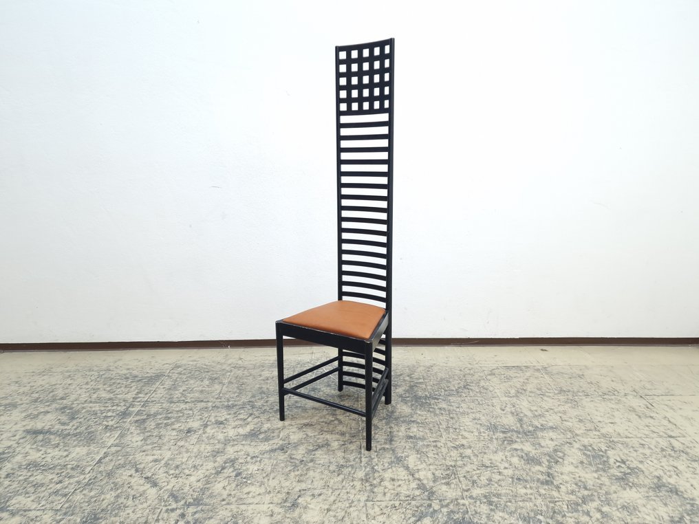 Cassina - Charles Rennie Mackintosh - 椅子 - 希尔之家 - 木, 皮革 #1.1