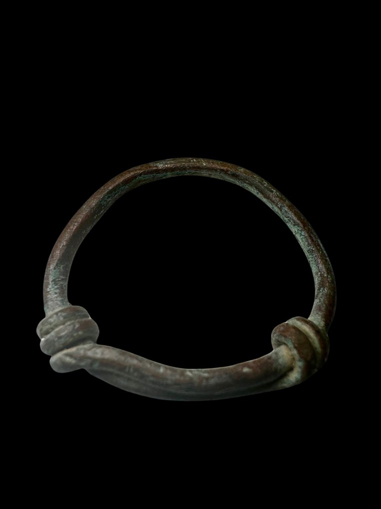 Middeleeuws Brons Oude Viking bronzen ring  (Zonder Minimumprijs) #2.1