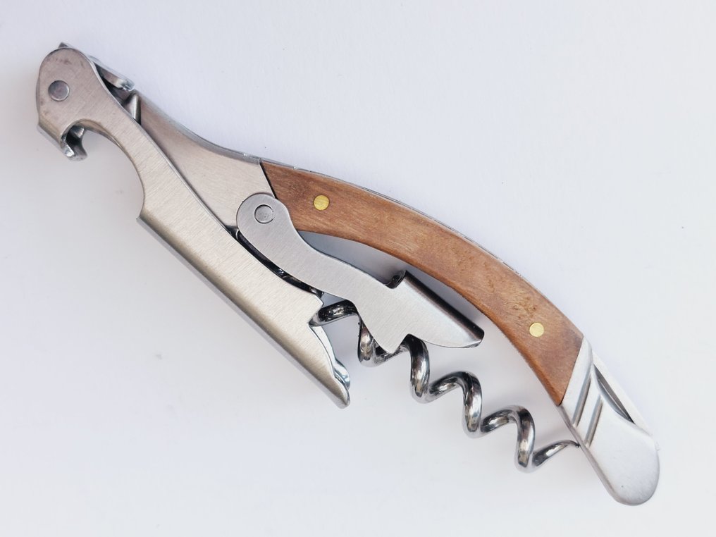 Laguiole - Corkscrew - Olive Wood - style de - Table knife set - Stainless steel #3.2