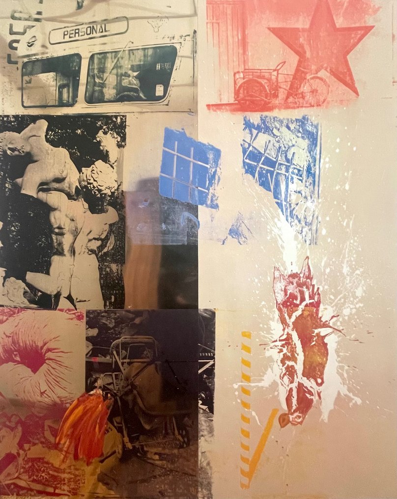 Robert Rauschenberg (after) - Favor Rites (Urban Bourbon Series) - Offset Lithography - Achenbach licensed print - 1994 #1.0
