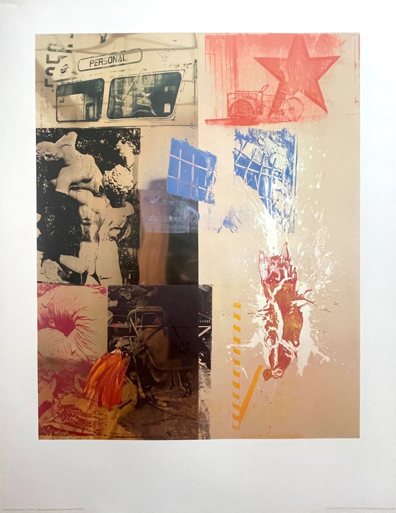 Robert Rauschenberg (after) - Favor Rites (Urban Bourbon Series) - Offset Lithography - Achenbach licensed print - 1994 #1.0