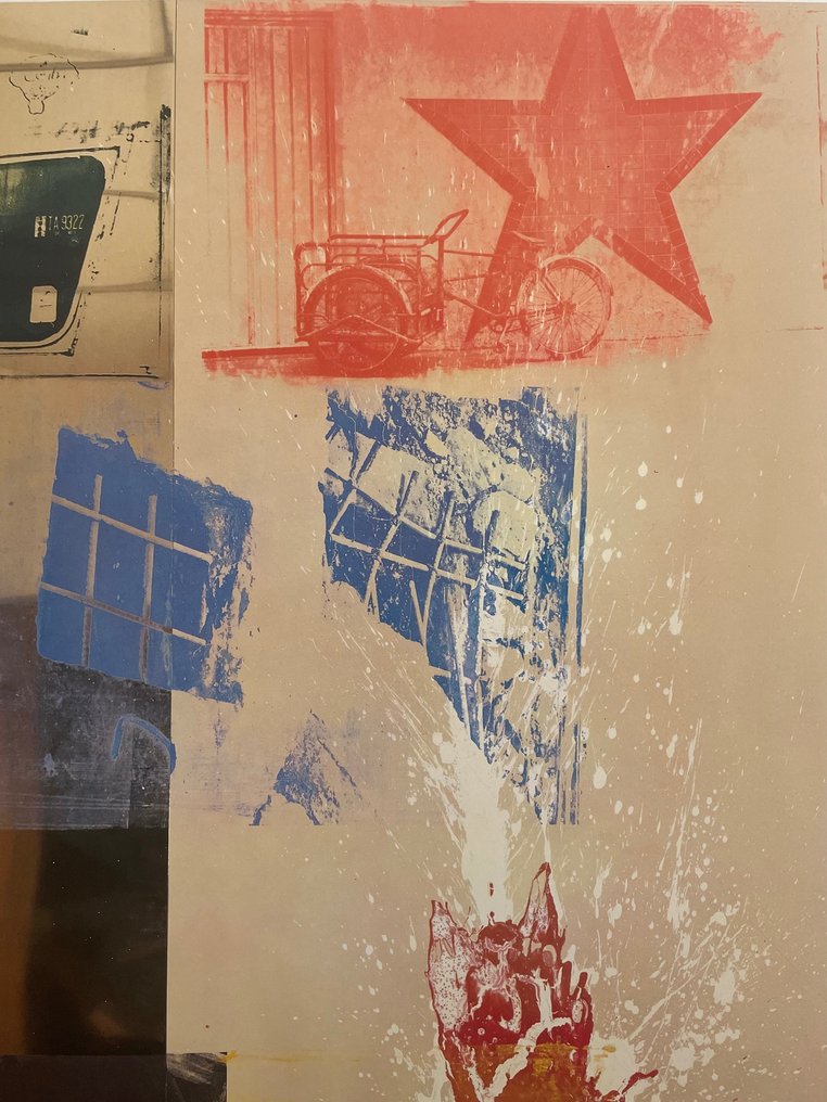Robert Rauschenberg (after) - Favor Rites (Urban Bourbon Series) - Offset Lithography - Achenbach licensed print - 1994 #4.3