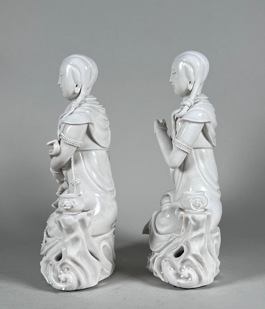 Figur, Guayin (1) - Blanc de Chine - Porzellan - China - Ca. 1900 #2.1