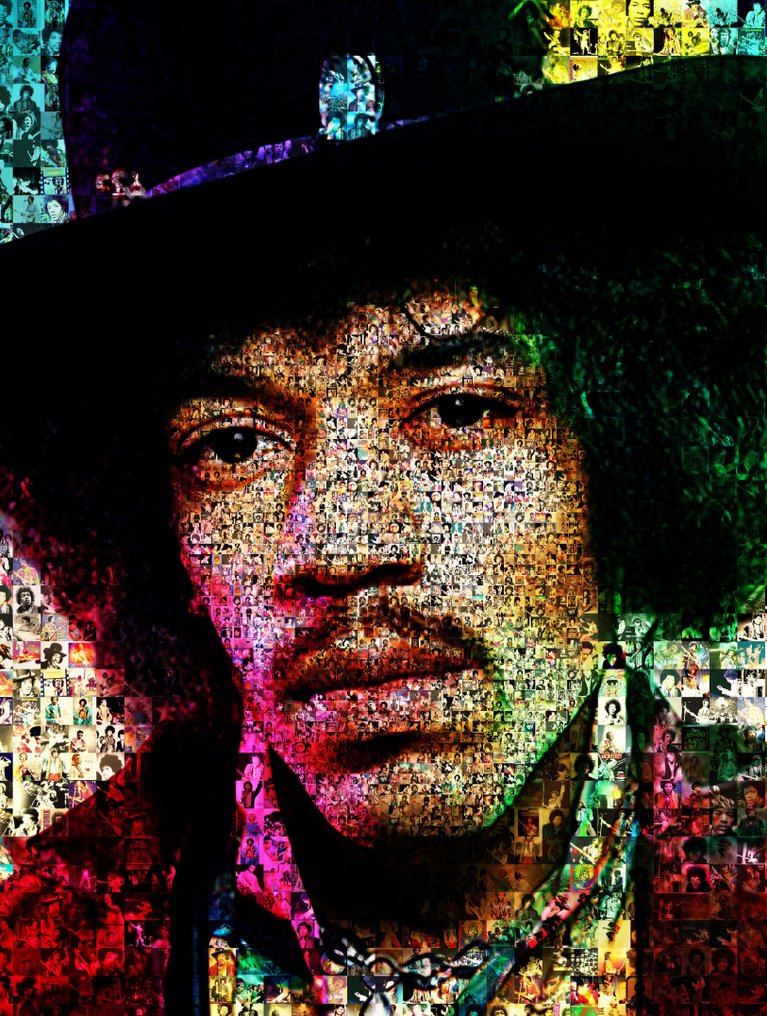 David Law - Crypto Jimi Hendrix III - Format XL 60x90 #1.0