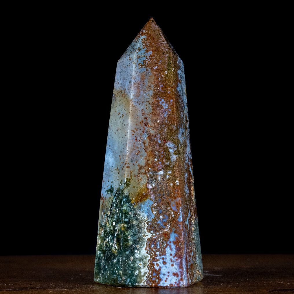 Very Rare & New Ocean Jasper “8th Vein” Obelisk- 1705.82 g #2.1