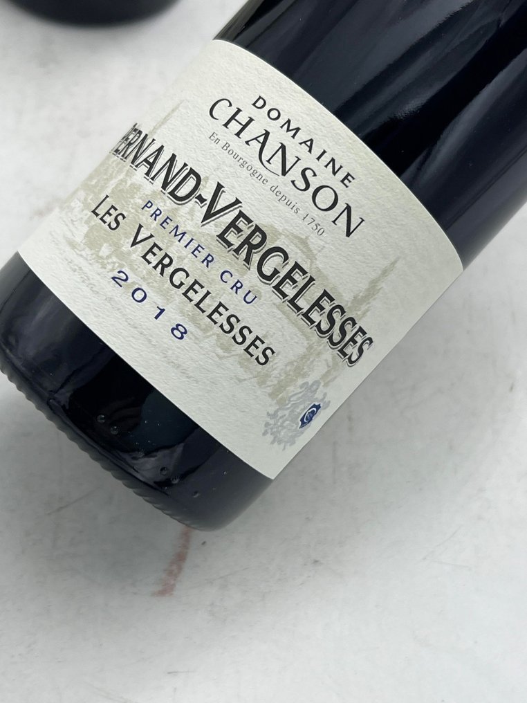 2018 Pernand-Vergelesses 1° Cru "Les Vergelesses" - Chanson - Bourgogne - 3 Flaskor (0,75L) #1.2