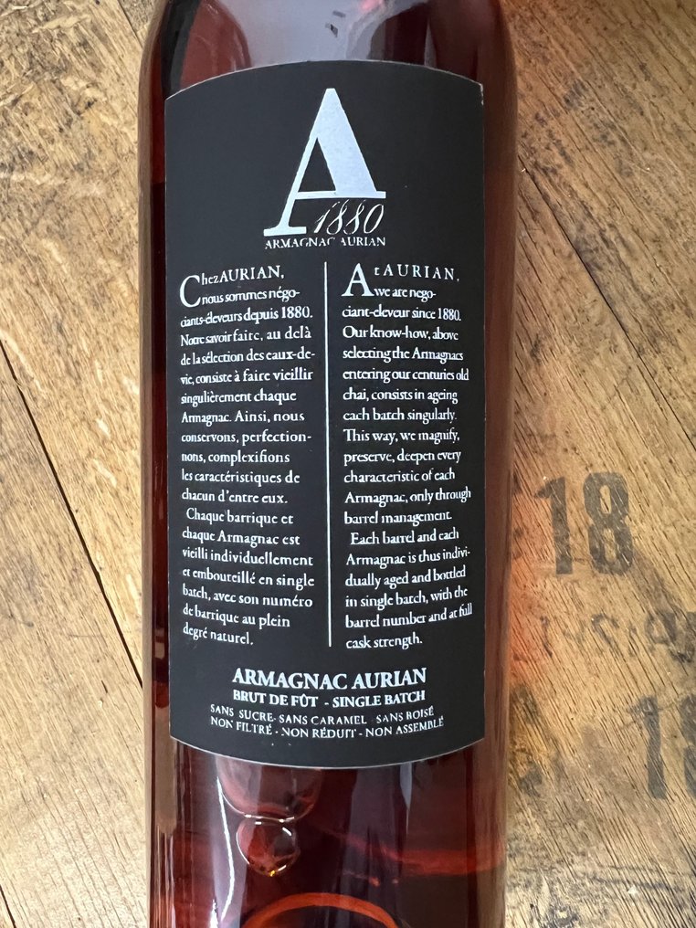 Aurian 1979 Whiskyjace - Single Cask Armagnac - b. 2022 - 70厘升 #3.2
